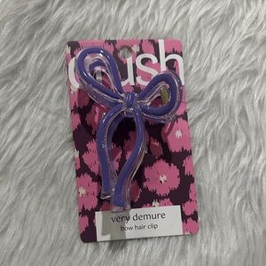 Very Demure Purple Bow Hair Clip